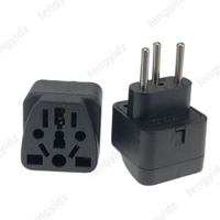 fengyidz Universal 3pin Switzerland Conversion Plug Adapter UK/US/EU/AU Switzerland Travel Plug Type J Swiss Plug Converter Plug