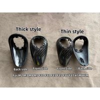 LHD RHD Replace Real Carbon Fiber Car Gear Shift Knob Cap Cover Panel Trim For BMW M2 F87 M3 F80 M4 F82 M5 F83 F85 X5M F86 X6M