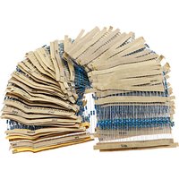 2600pcs 130 Values 1/4W 0.25W 1% Metal Film Resistors Assorted Pack Kit Set Lot Resistors Assortment Kits Fixed resistor