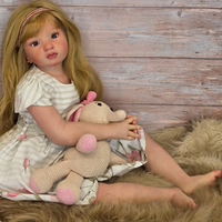St.Store 42inch Aloenka Pretty Girl Already Painted Reborn Doll Rooted Blonde Hair As Gift