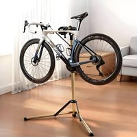 Adjustable Bike Repair Stand Aluminum Alloy Cycle Repair Stand Stable Base Lightweight for Garage