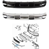 Front Bumper Chrome Decorative Strip For Mercedes Benz GLA-Class W156 A1568859600