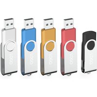 Lingctech Wholesale Price Rotating USB Flash Drive 4GB 8GB 16GB 32GB Custom High Speed USB Flash Drive