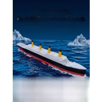 Titanic Model Classic DIY Aquarium Landscape Desktop Ornaments Plastic Assembly Model Ship Model for Ages 14+