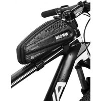 AliExpress WILD MAN Bicycle Bag Top Tube Pannier Rainproof Waterproof Front Frame Bag EVA Hard Shell Carbon PU MTB Road Bike Accesorios