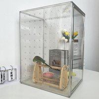 Breathable Bird Cage Large Space Transparent Household Parrot Breeding Cages Indoor Lovebird Cockatiel House Birds Enclosure