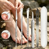5pcs Foot Pedicure Tool Set, Toenail File and Lifter, Upgraded Professional Safe Ingrown Toenail Removal Kit,Toenail Removal Kit