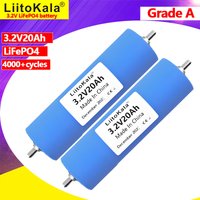 1-6PCS LiitoKala 3.2V 20Ah LiFePO4 Battery phosphate Cell for 4S 12V 24V RV Motorcycle Car motor Modification Inverter Grade A