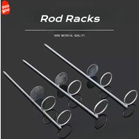 1PC Fishing Rod Bracket Simple Bracket Single Fork Bracket Fishing Rod Bracket Double Ring Bracket Fishing Tools Gear Supplies
