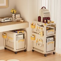 New Mobile Drawer Style Small Cart Multi Functional Book Storage Rack Multi Layer Book Storage Rack Simple Bookshelf Thicke