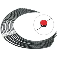 10pcs Brush Cutter Spool Line For AFS 23-37 Lawn Mower Curved Nylon Cutting Wire Garden Grass Trimmer Spare Parts