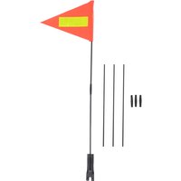 AliExpress NONE 1 set 1 Set Kids Bike Safety Durable High Visibility Bicycle Triangle With Fiberglass Pole Reflective Cycling Warning Flag For