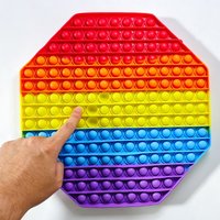 Large Size 30CM Silicone Push Bubble Fidget Sensory Stress Relief Autism ADHD Anxiety Educational Toys Gifts for Kids & Adults