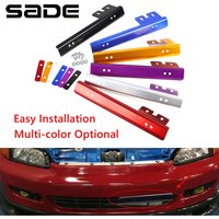 Universal License Plate Frame Aluminum Adjustable Car Bumper Front License Mount Bracket Holder for Honda Civic Acura