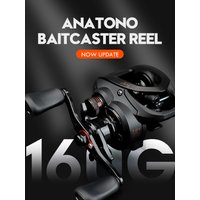 ANATONO Vrigo 160g Ultralight Baitcasting Reel BFS Fishing Reel 7.2 Gear Ratio Saltwater 6+1BB 6KG Power Baitcaster