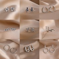 925 Sterling Silver Zircon Earrings for Women - Flower Star Heart Hoop & Stud Earrings, Hypoallergenic Fashion Jewelry