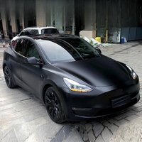 Pre-cut PPF For Tesla Model Y 2020-2024 Matte Black DIY Color Change Film PET Paint Protection Film Anti-Scratch Resistant Kit