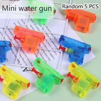 (Summer6)5 Pcs/set Summer Seasides Water Toys Handheld Manual Watergun Toy Children Adult Outdoor Swimming Pool Seasides Props