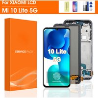 6.57 inch Mi 10 Lite Display For Xiaomi Mi10 Lite Lcd Display Touch Screen Digitizer Assembly For Mi 10Lite Lcd M2002J9G 5G