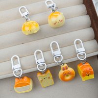 jiyi Bread Dessert Keychain Usagi Hachiware Toast Donut Pastry Foodie Bag Charm Cute Resin Accessory Creative Gift New