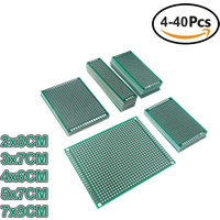 4PCS-40PCS PCB Prototype Board Universal Green Double Sided 2x8 3x7 4x6 5x7 7x9CM Protoboard Breadboard DIY Electronic Kit