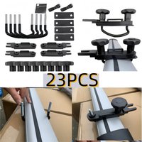 Universal Heavy Duty Metal U Bolts Roof Box Mounting Kit For Luggage Rack Van SUV Secure Fixing Clamps Accessories