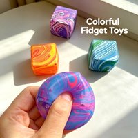 Soft Ice Cube Malt Sugar Squishy Fidget Toy Slow Rebound Stress Cube Ball Squeeze Toy Anxiety Relief Stress Relief Toy
