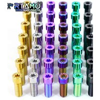 AliExpress RTAMO Titanium Bolt M8X15/20/25/30/35/40/45/50 1.25Pitch Ti Fastener for Bike Motorcycle Car Rear Modified Screw (1piece)