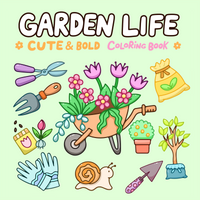 Small Garden Life Coloring Book: A Creative Picture Book for All Ages - Explore the Joy of Coloring
