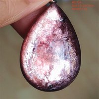 Natural Purple Lepidolite Quartz Flash Pendant Jewelry Necklace Red Tourmaline Woman Men Clear Beads Fashion Best Gift AAAAAA