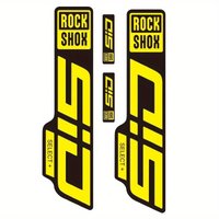 4Pcs Rockshox SID SELECT+ Front Fork Clear Vinyl Stickers Blue Orange Anti-scratch Paint Protection MTB Decals