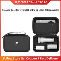 XFJI Storage Bag Case PU Drop-resistant Hard Shell Handbag for VIVO X300 Ultra(400mm G2 Ultra) Teleconverter Photographer's Kit
