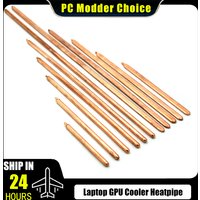 Laptop GPU Cooler Heatpipe Heat Pipe Heatsink Notebook GPU RAM Cooling Copper Tube Flat-8*3mm Round-OD6mm 150mm-400mm