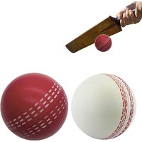 PU Elastic Stress Ball (63mm) - Soft Squeeze Cricket Practice Ball Durable Training Toy for Kids/Adults
