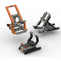 The New MOC Building Block Accessory Features A Gear-driven Rotating Phone Stand Model, Making It A Foldable and Portable Toy