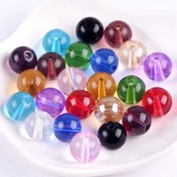 4mm 6mm 8mm 10mm 12mm 14mm Round Glossy Crystal Glass Loose Beads Wholesale Lot For Jewelry Making DIY Crafts Findings