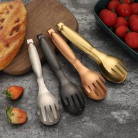 304 stainless steel food clip household kitchen golden steak food clip bread barbecue meat clip buffet