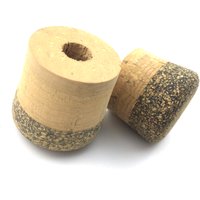 NooNRoo-Fighting Butt Cap, AA Grade Cork End Cap, Fishing Rod Repair Components, Building, 3Pcs