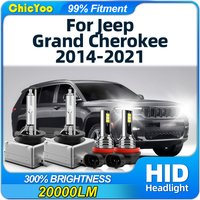 D3S Xenon Headlight Bulbs 6000K Car Lights 20000LM Xenon Lamp For Jeep Grand Cherokee 2014 2015 2016 2017 2018 2019 2020 2021