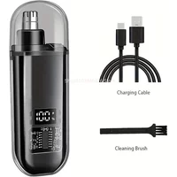 Nose Ear Hair Trimmer for Men - USB C Rechargeable Fast Charge, Compact Grooming Kit Portable Compact Design