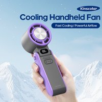 Portable High Speed Cooling Handheld Fan 3600mAh Rechargeable 100 Speed Adjustable Mini Foldable Air Cooling Turbo Fan & Lanyard