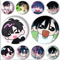 Cute Cartoon Boy Alien Stage Ivan Cartoon Style Badge Brooches On Backpack Decoration Round Enamel Pins For Accessorys