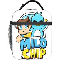 milo and chip Merch Insulated Lunch Bag For School Food Box Reusable Cooler Thermal Lunch Boxes