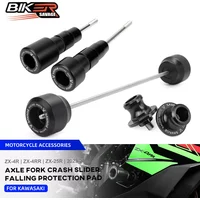 2024 ZX4R Frame Slider Crash Protector For KAWASAKI NINJA ZX4RR ZX-25R 2023 Motorcycle Wheel Axle Sliders Swingarm Spools Slider