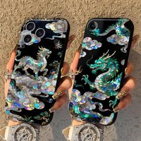 Green Dragon Clouds Art Funda Phone Cover Case for Apple iPhone 17 Pro Max 16 11 15 Pro 7 8 14 17e XR XS MAX 12 13 Air