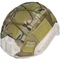 BOOIU Tactical Helmet Cover for Fast Helmet Multi-Camo Helmet Cover Military Paintball Hunting Shooting Gear - Without Helmet