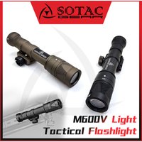 SOTAC GEAR Tactical Flashlight M600V Light White LED Outdoor Hunting Strobe Scout Lights with Remote Pressure Switch