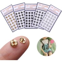 Mini Button Buckle DIY Doll Clothes Metal Buckle Invisible Snap for 1/6 Doll Clothing Sewing Accessories 5mm Buckles
