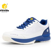 FitVille Extra Wide Pickleball Shoes Gym Sports Tennis Shoes for Men Casual Sneakers All Court Racquetball Athletic Arch Support