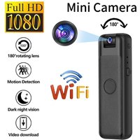 1080P HD Mini Camera Pen Portable Recorder Outdoor Sports Photography Pen Night Vision Camera 180 Rotating Camera Support 128G